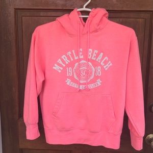 Myrtle Beach Pink Hoodie size S/M, Brand is southern Breeze